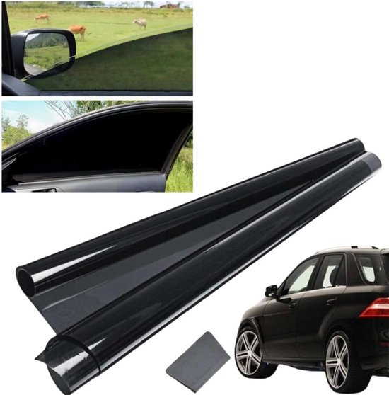 Transparant zonwerend folie Ice Cool Premium voor HR glas (50cm