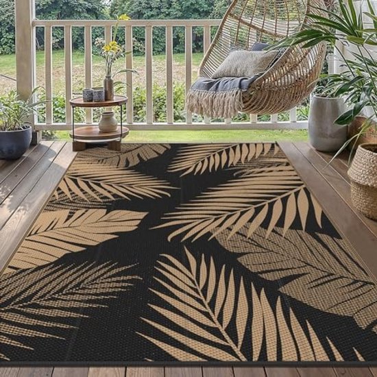 Homcomodar Terrasmat voor buiten, waterdicht, 245 x 305 cm, groen
