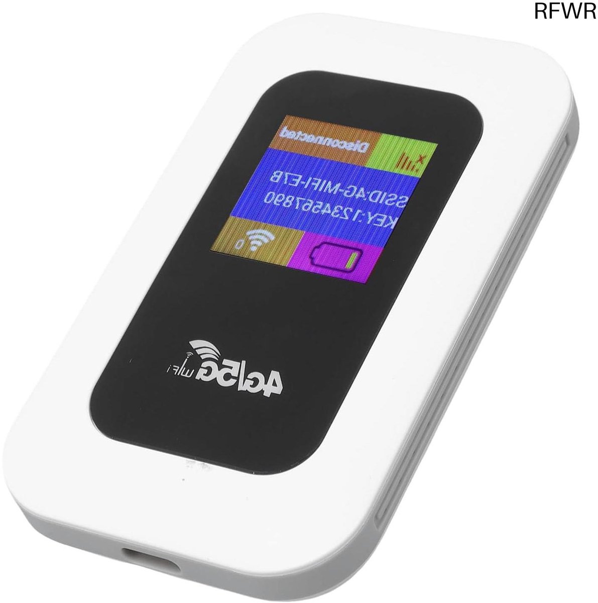 RFWR® Draagbare 4G 5G WiFi Hotspot -apparaat met 300 Mbps Snelheid, Geschikt voor 10 Apparaten