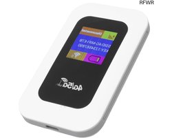 RFWR® Draagbare 4G 5G WiFi Hotspot -apparaat met 300 Mbps Snelheid, Geschikt voor 10 Apparaten