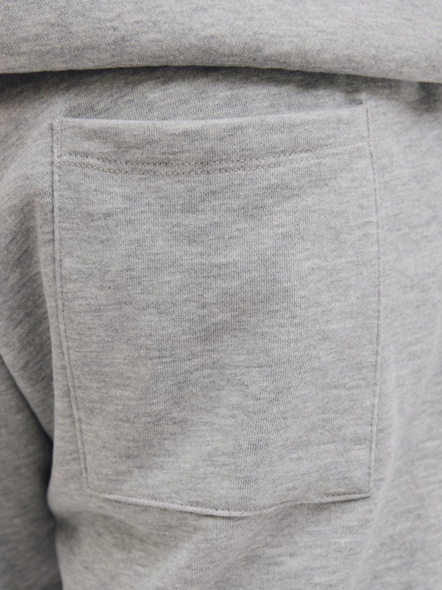 JJ REBEL JREBGORM REG REBEL LOGO SWEAT SHORTS SN Heren Trackshort - Light Grey Melange — afbeelding 6