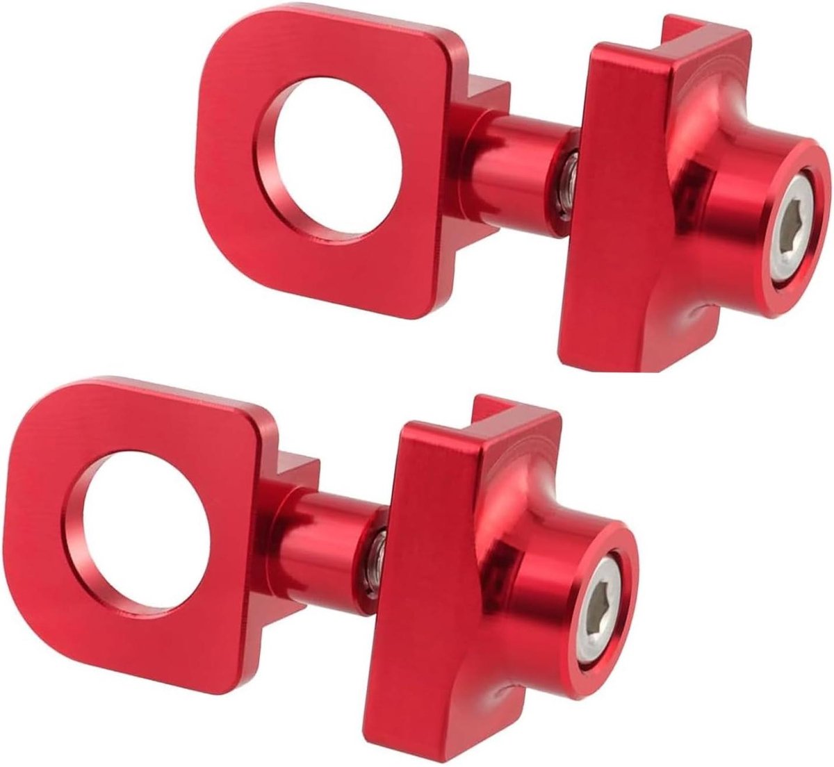 Allecto Plus - Fietskettingspanners 2 stuks voor 10 mm Assen - Aluminium Fietskettingversteller - Legering BMX Fixie Bike - Enkele Versnellingsfiets