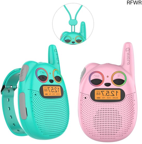 Video Walkie Talkie Voor Kinderen Met Camera En Scherm - 2 Stuks Met Stemvervormer En Groot Bereik