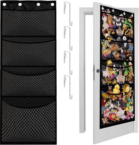 Clastyle Set van 3 Opbergdozen Schattige Dieren Opbergkubussen voor Kast Opvouwbaar Kleding Mand Speelgoedkist en Boeken voor Slaapkamer,Vos Herten,30x30x30 cm