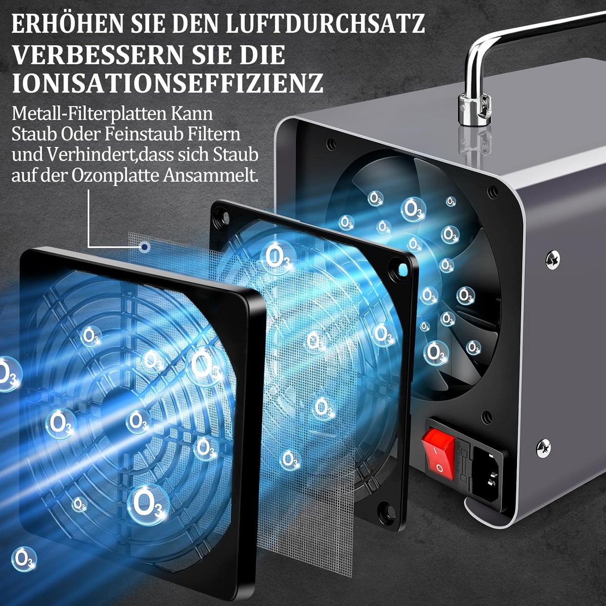 MKSS® Ozone Generator - Air Purifier - Air Cleaner - 30.000 mg/u