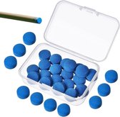 20 embouts de rechange pour queues de billard de 13 mm avec boîte de rangement - Accessoires de Billard , embouts de rechange - Rangement pratique pour queues de billard