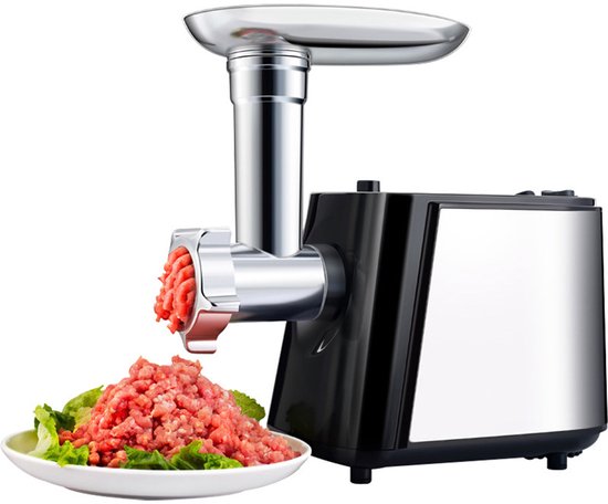 Vleesmolen 800W – 9-in-1 Gehaktmolen & Groentesnijder - Horeca | Keukenapparatuur