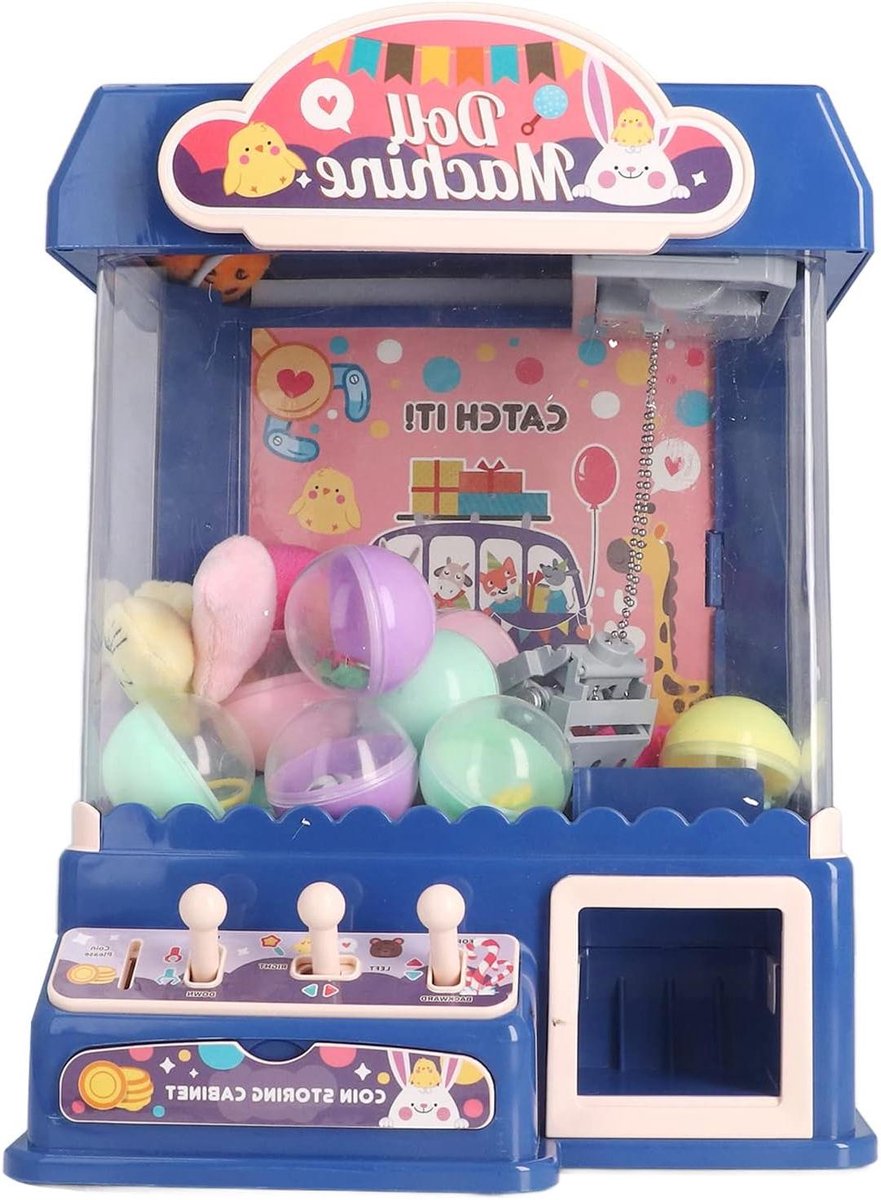 Mikamax - Candy Grabber –Snoepautomaat- Origineel Cadeau – Grijpautomaat – Kermisattractie – Rood – Nostalgisch