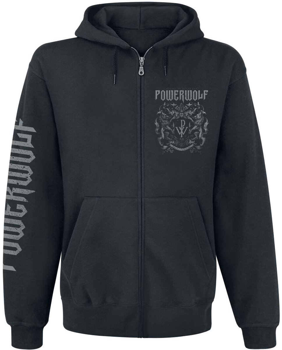 Powerwolf Crest - Metal Is Religion Heren Vest met capuchon - zwart - M