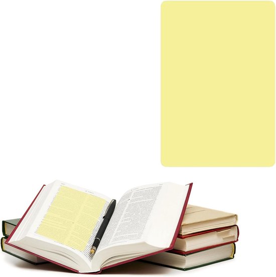 10x Dyslexiehulpmiddelen Blauwe overlay voor lezen Gele overlays 10x Dyslexiehulpmiddelen Blauwe overlay voor lezen Gele overlays
