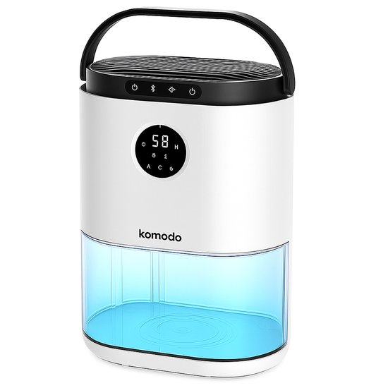 Déshumidificateur 1800 Ml Portable - 2 Modes, Décongélation Auto, Minuterie 2-12h, Lumières LED 7 Couleurs