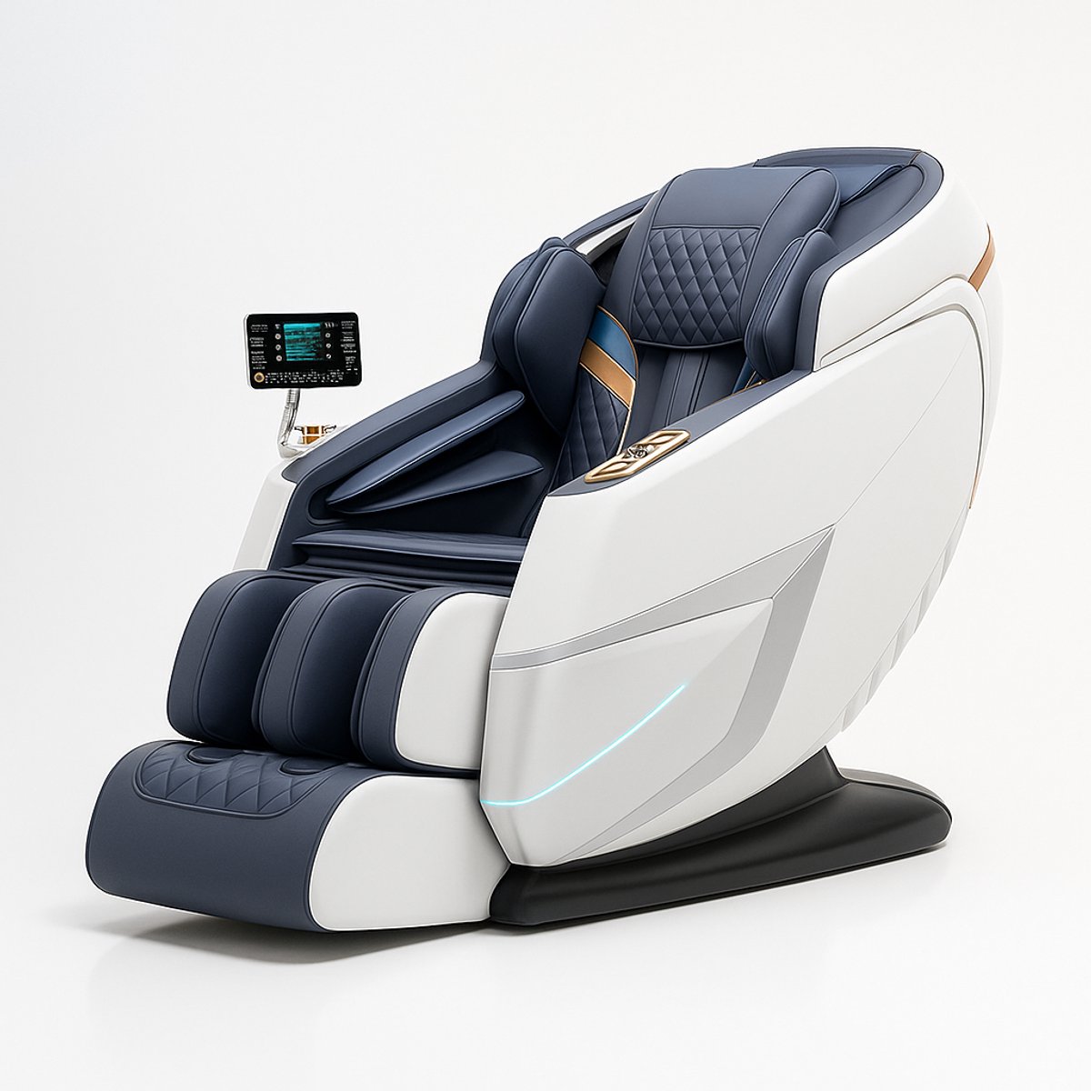 Triton Grijs Massagestoel Compact Model met 16 Airbags - afbeelding 3