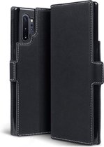 CaseBoutique Bookcase hoesje geschikt voor Samsung Galaxy Note 10+ - Effen Zwart - Kunstleer