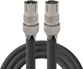 Hirschmann - KOKA-799 Câble de connexion coaxial IEC 4G proof - Kos 5 (Droit) - Kok 5 (Droit) -15m - Zwart - Compatible Ziggo & Telenet