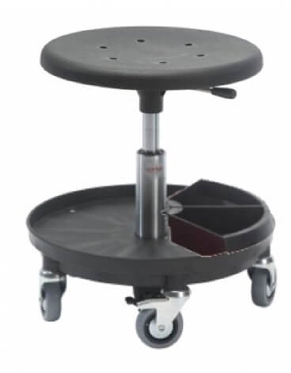 D CON ROLLABLE DETAILING WORK STOOL BLACK