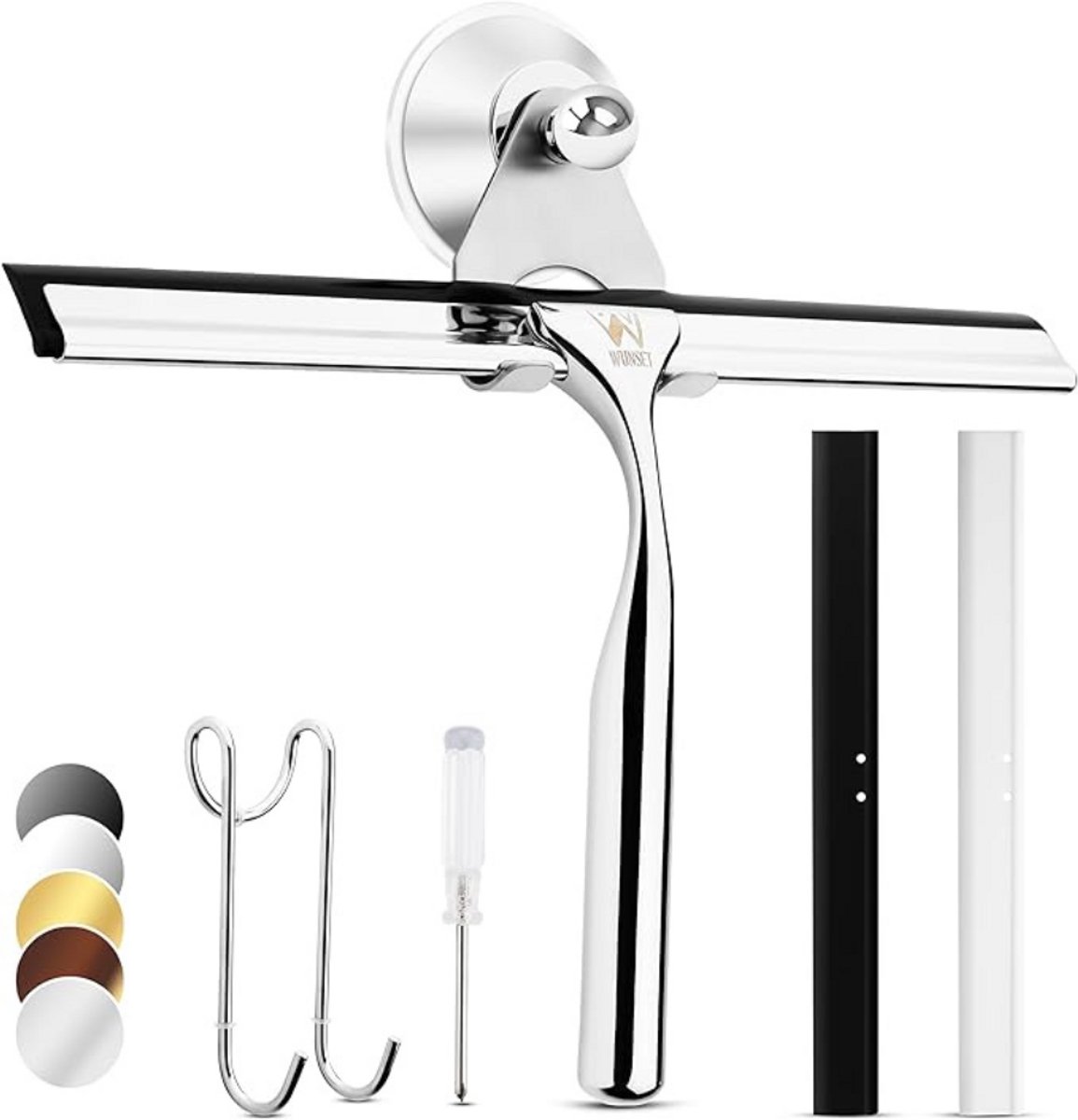 Goodivery® - Douchewisser - Vloertrekker - Raamwisser - 20x25x5 - zilver