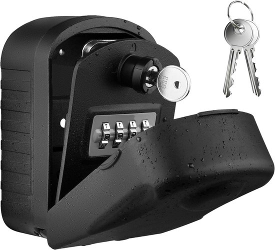 Safe Key Box [New Generation] Large Outdoor Key Box with 4 Code and ...