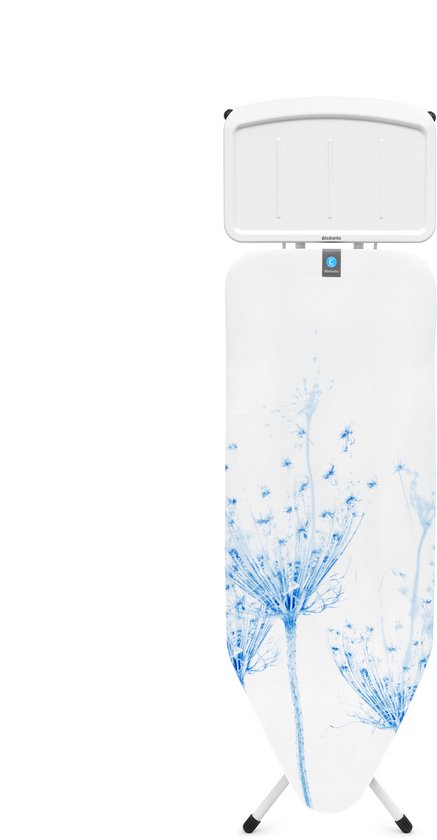 Brabantia Strijkplank C - met Stoomunithouder - 124 x 45 cm - Cotton Flower