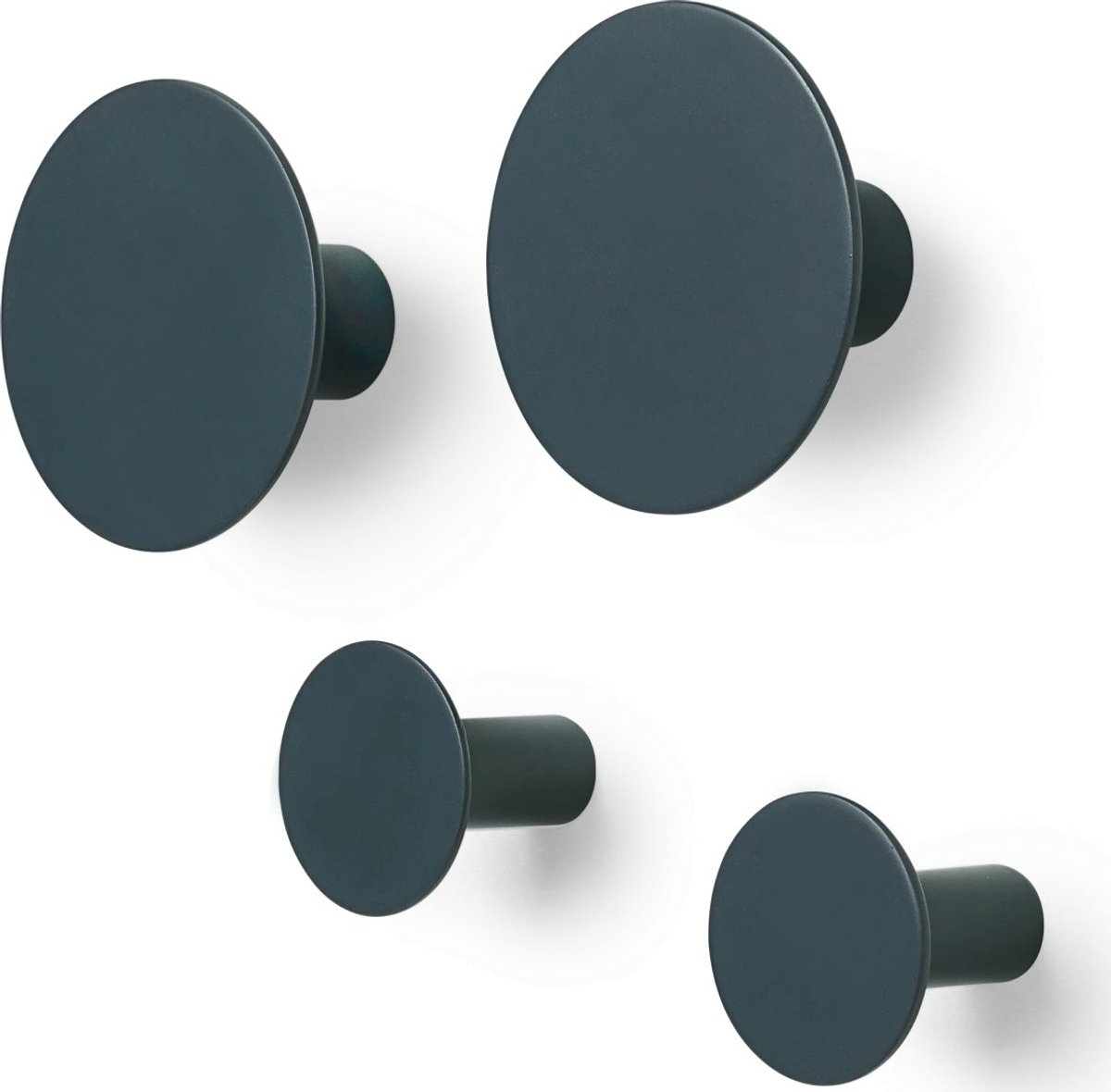 Blomus PONTO Wandhaken - Set van 4 - Gun Metal