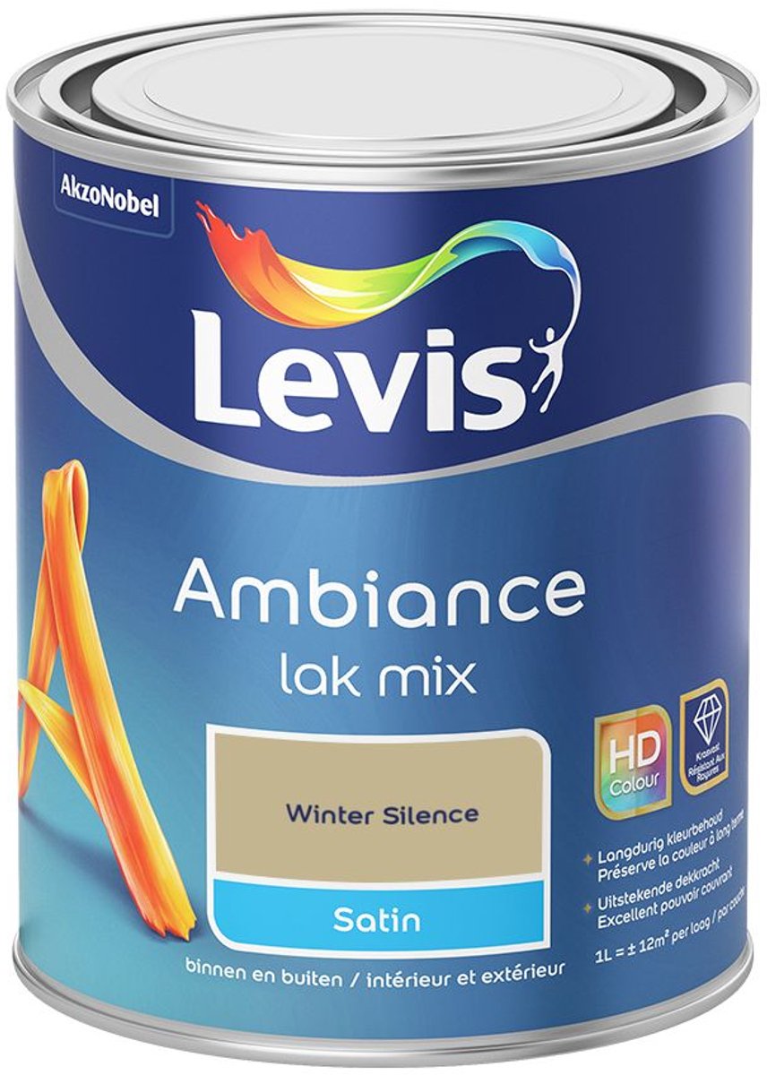 Levis - Ambiance Lak Satin Mix - Winter Silence - Mengverf - 1 L