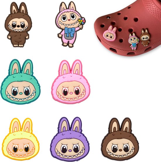 7 Labubu Jibbitz – Labubu Pop Mart Charms voor o.a. Crocs — MATTISE ...