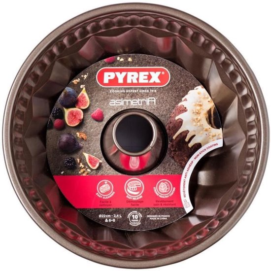 Pyrex AS22BY0 Tulbandvorm, Metaal, Zwart, 16cm