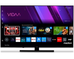 MEDION 125,7 cm (50 inch) QLED TV (Smart-TV, Dolby Vision HDR, VIDAA Store, Netflix, Prime Video, Disney+, DAZN, Paramount+, DTS X, Dolby Atmos, PVR, Bluetooth), MD 850600