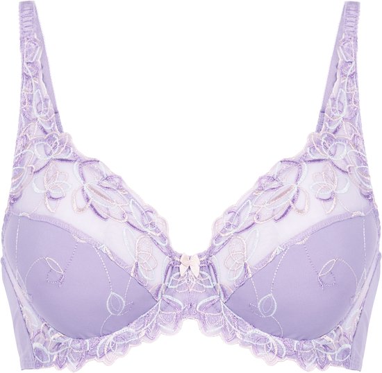 Hunkemöller Dames Lingerie Niet-voorgevormde beugel bh Diva - Paars - maat D90