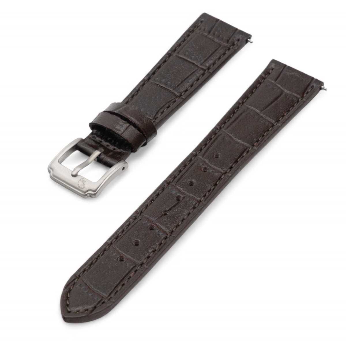Horlogeband Zaviro Donkerbuin 22 mm