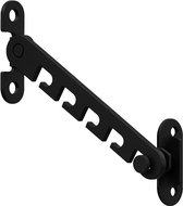 Support de fenêtre et support de porte 10 cm - avec matériel de montage - Zwart