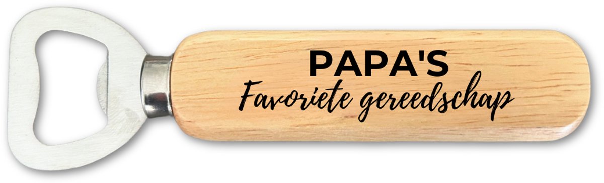 Papa's Favoriete Gereedschap - Bieropener - Vaderdag - Cadeau voor Papa - Mannen - Alcohol - Opener - Bierdrinker - Bier
