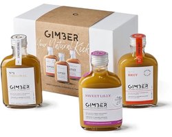 Geschenkverpakking met GIMBER Original, Brut en Sweet Lilly