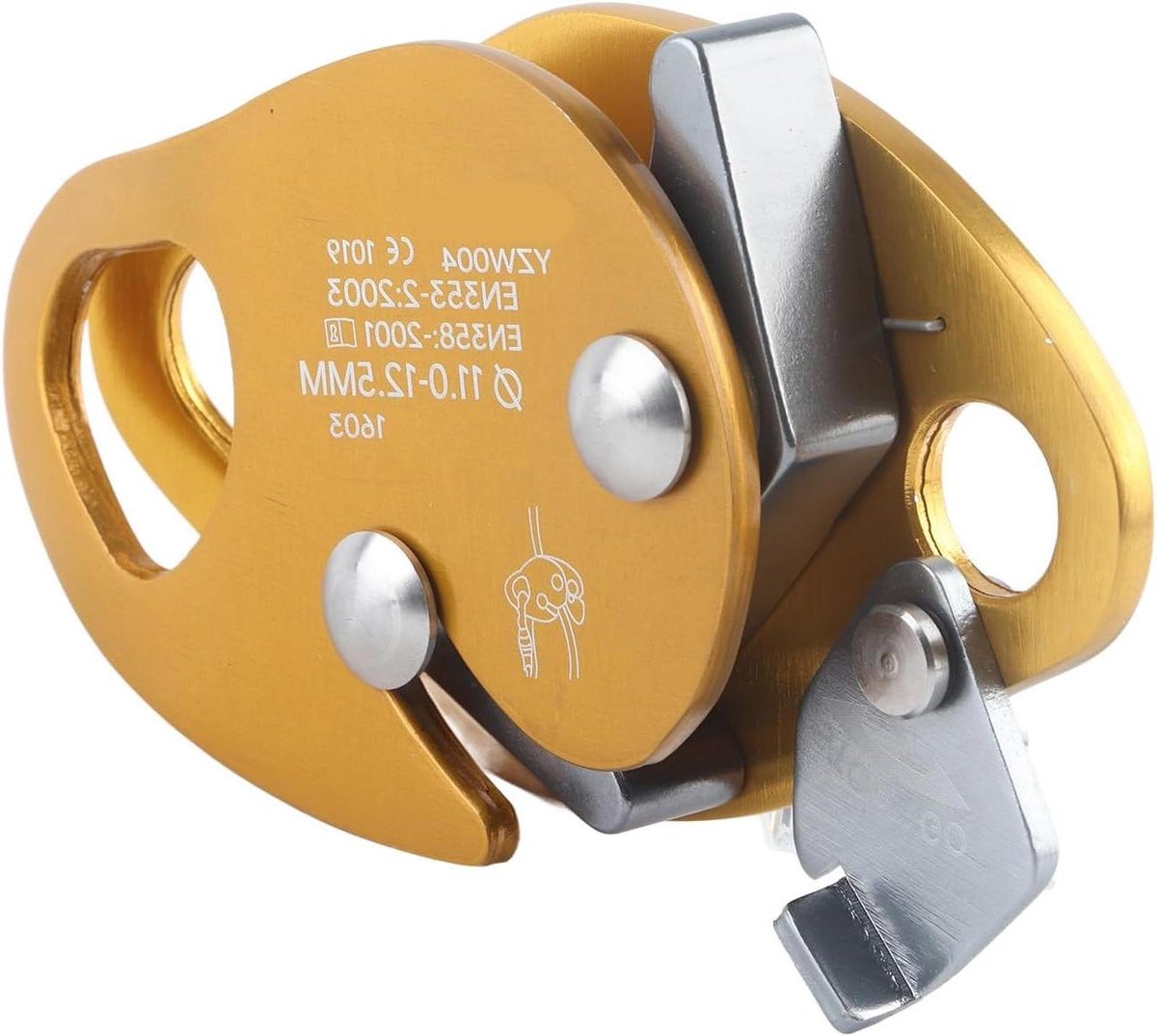 Allecto Plus - Zelfremmend klimtouw voor 15 KN redden en afdalen - Klem reddingsapparatuur met valkoord - Geschikt voor 11-125 mm dikke touwen