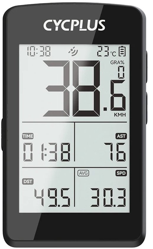 Cycplus - M3 - Fietscomputer - GPS - Snelheidsmeter - Draadloos - ANT+ - Bluetooth BLE 5.0