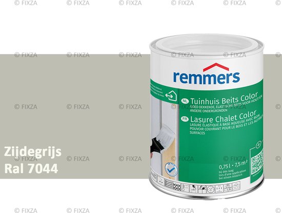 Remmers Tuinhuis beits Color RAL 7044 Zijdegrijs 0,75 Liter | bol