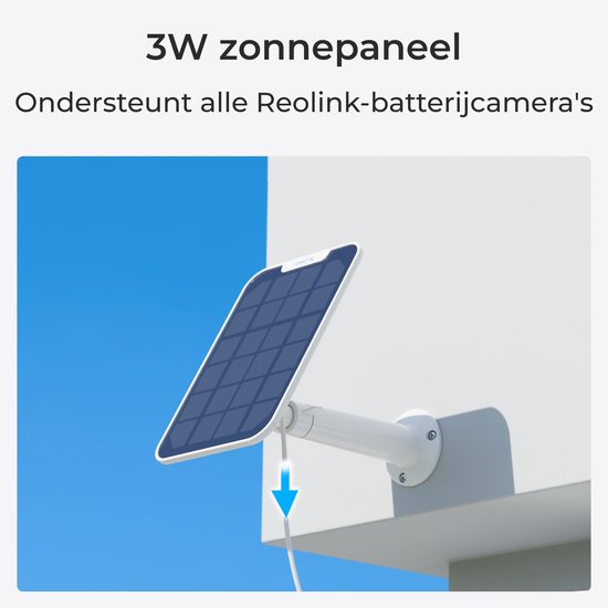 Reolink 4K camerabewaking buiten op batterij, Draadloos wifi, Nachtzicht in kleur, Detectie van personen/voertuigen/dieren, Argus 3 Ultra met zonnepaneel van Reolink — afbeelding 2