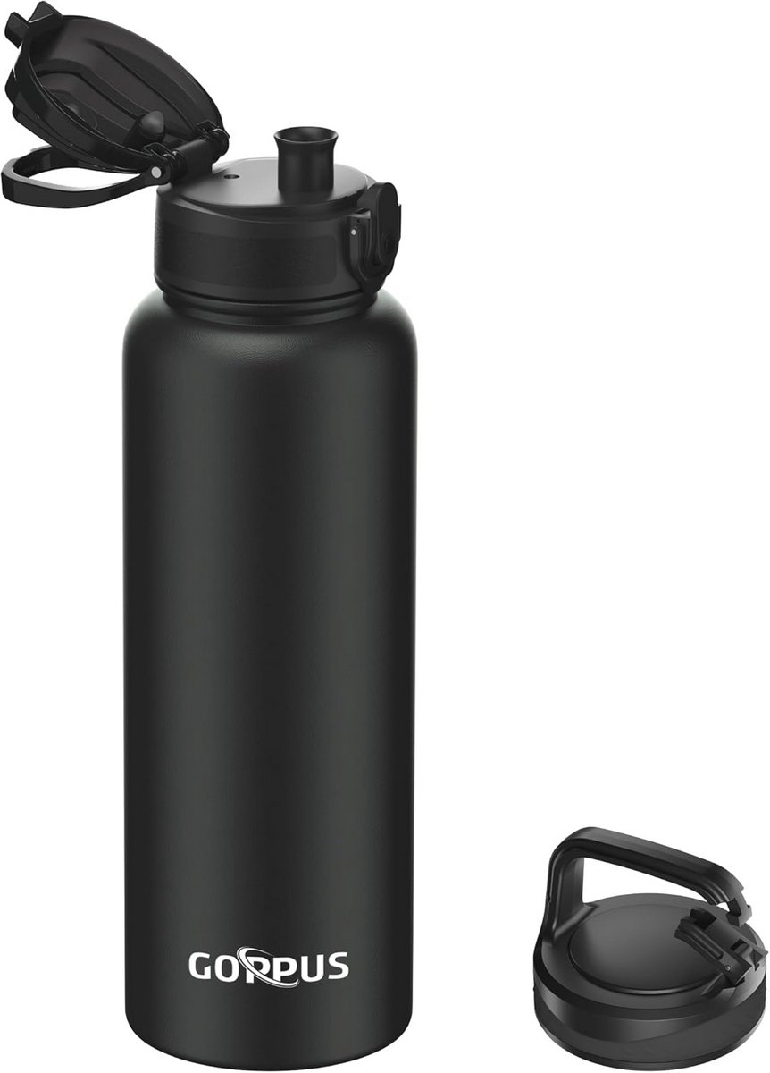 Roestvrijstalen waterfles 1200 ml - Dubbelwandige vacuümfles voor reizen en sport