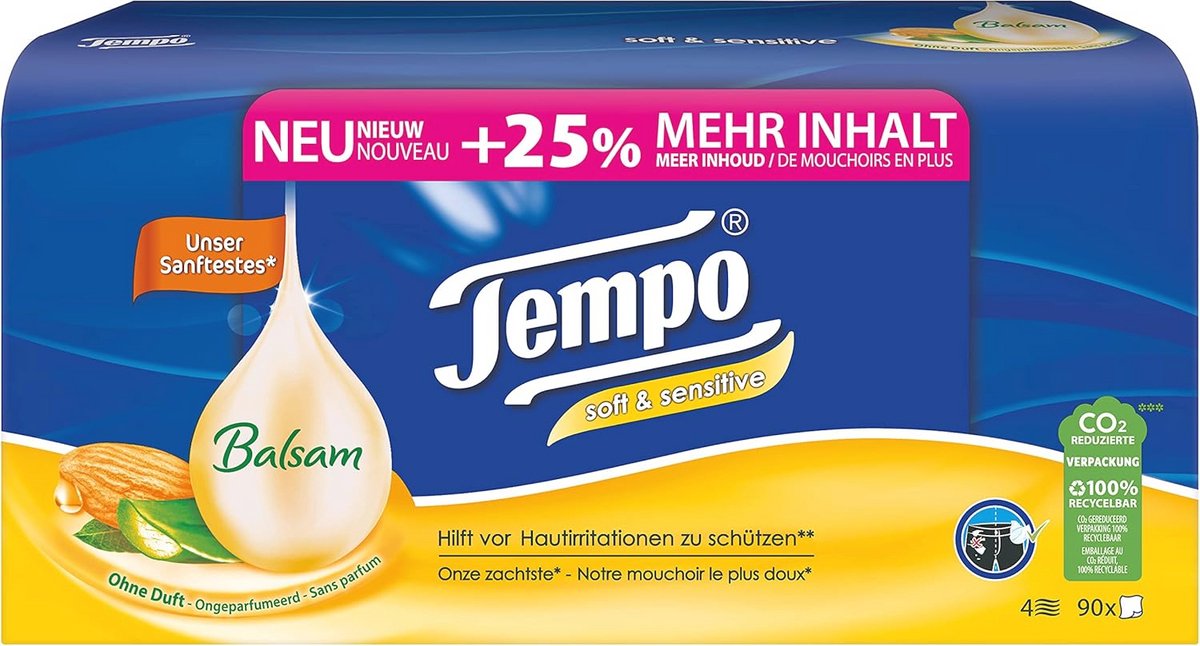 Zachte en gevoelige zakdoeken voor allergieën