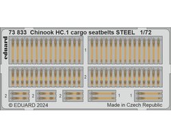 Eduard Modelbouwdecoratie - 73833 Chinook HC.1 Cargo-veiligheidsgordels STAAL - Photo-etch