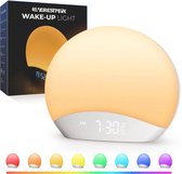 EverestPeak® R7 Wake-up Light – Digitale Lichtwekker Met 26 Rustgevende Geluiden - Volledig Dimbaar - 8 Kleuren
