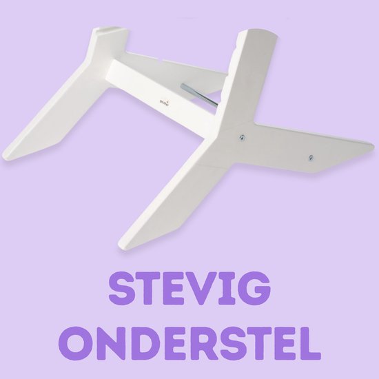 Geuther Houten Kinderstoel - Syt - Meegroeistoel voor kinderen van 6-36 maanden - inclusief eetblad - 5-punts veiligheidsgordel - 61x49x83cm - Zwart van Geuther — afbeelding 5