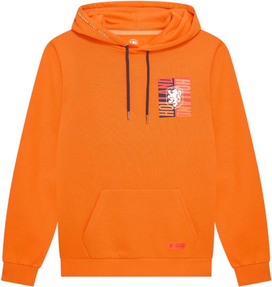 Sweat à capuche Nederlands Elftal Homme - Taille L - Oranje - KNVB - Vêtements de supporter - Voetbal - Pull - Produits officiels des supporters