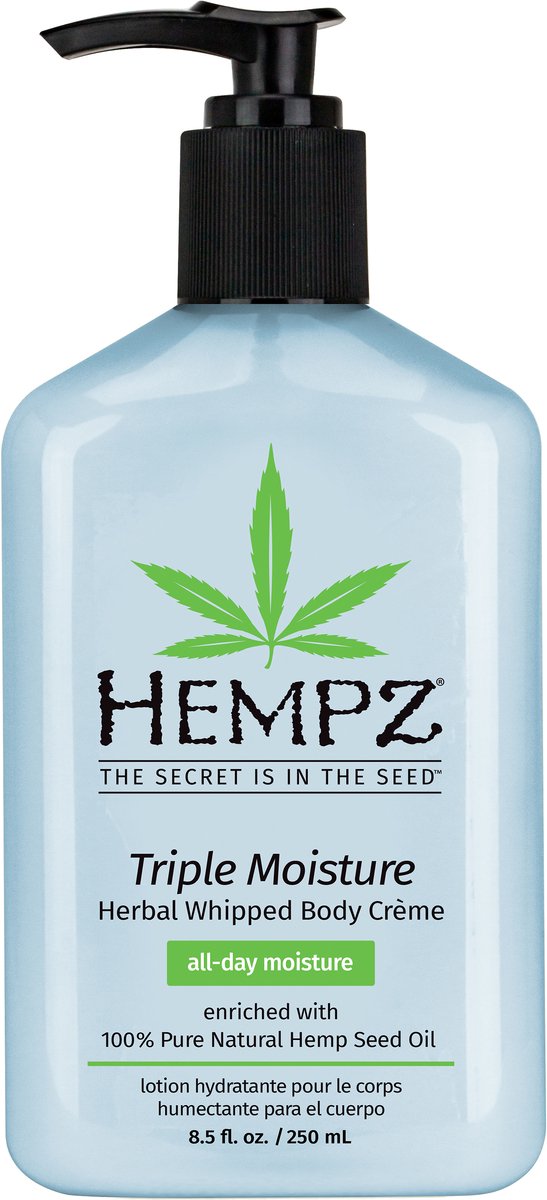 Hempz Original Herbal Body Triple Moisturizer 250 ml - Hydraterende Crème - Body Lotion voor Dames en Heren - Hydraterend & Verzachtend