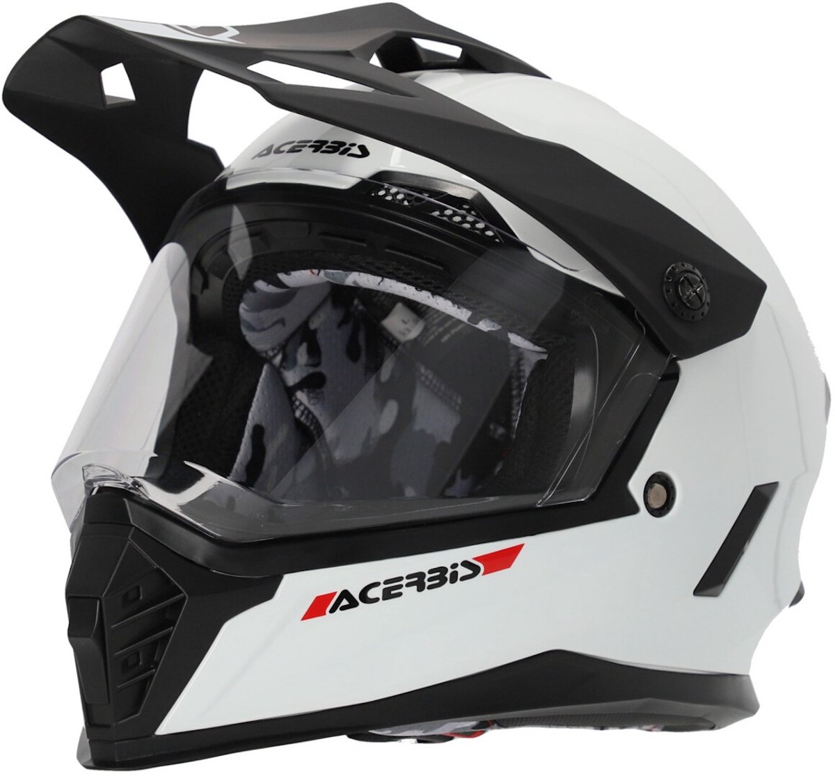 Acerbis Rider Junior Solid Wit Kinder Crosshelm - Helm