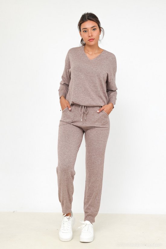 Huispak Dames Emma - Taupe - Maat L/XL - Lounge We Are