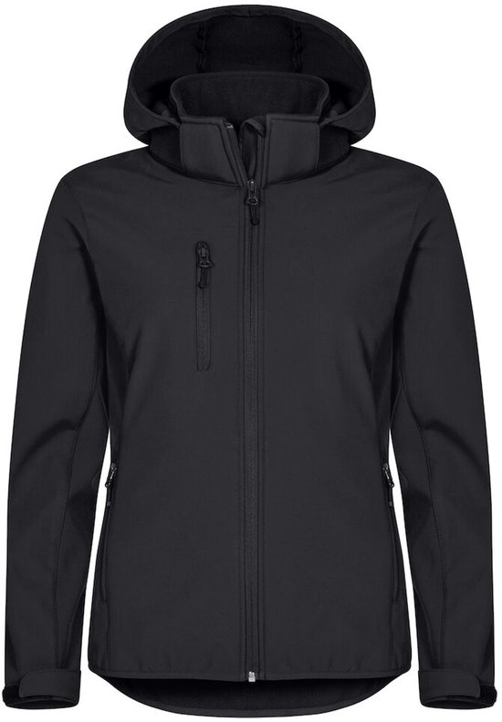 Clique Classic Hoody Softshell Femme 0200917 - Noir - Taille M/38