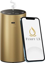 Fusify LX™ - Aroma Diffuser - Diffuser - Diffuser Aromatherapie - AuraFlow40 Gold - Wi-Fi - Draadloos - 20ml - incl. 1x Navulling
