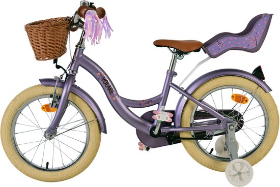Volare Blossom Kinderfiets - Meisjes - 16 inch - Paars van Volare — afbeelding 5
