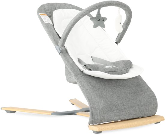 Mooiys Supreme Wipstoel - 3 ligposities - invouwbaar - Grijs