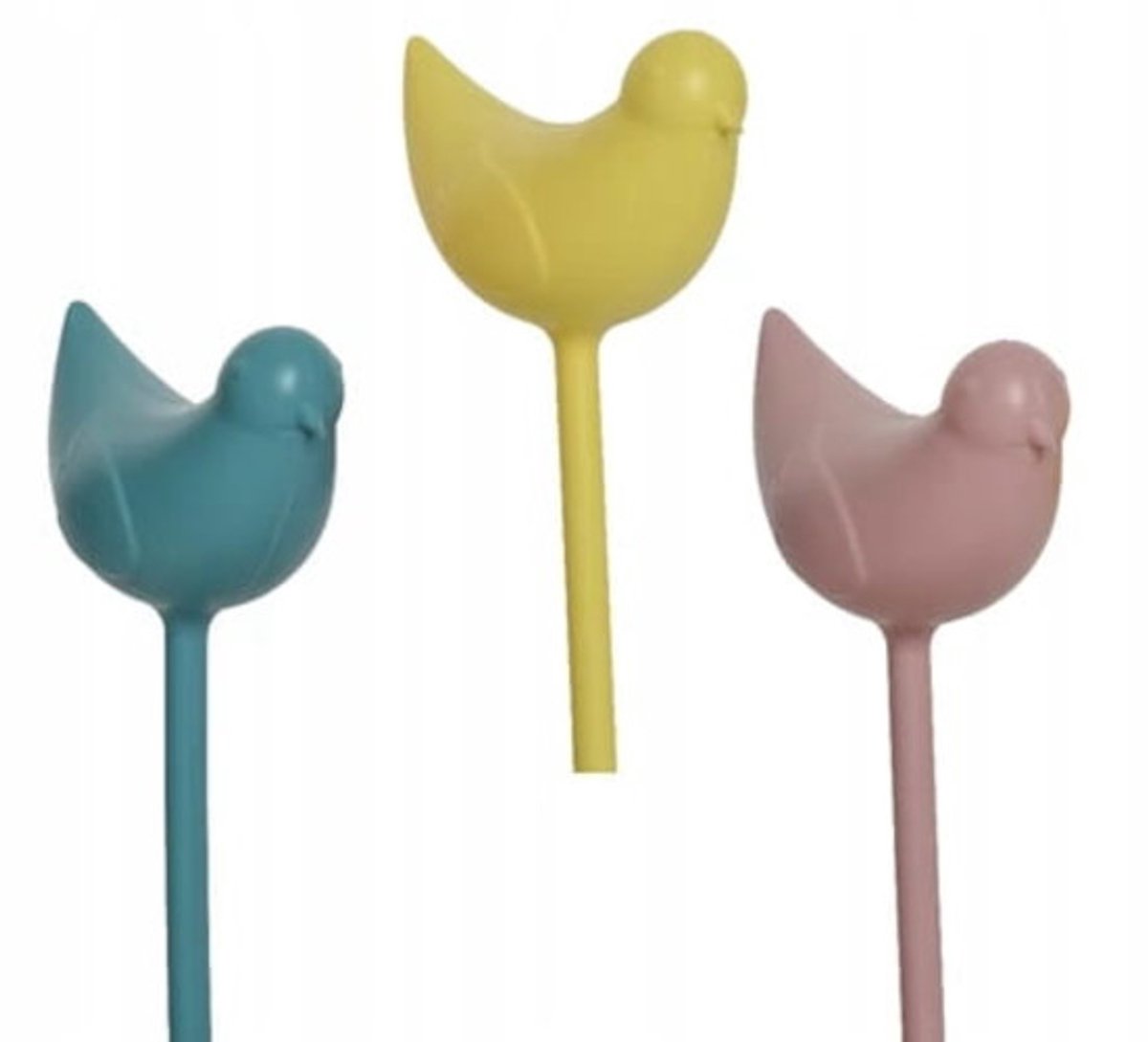 Kaemingk - Vogeldruppelaar - Tuin - 12 cm - Roze/Blauw/Geel
